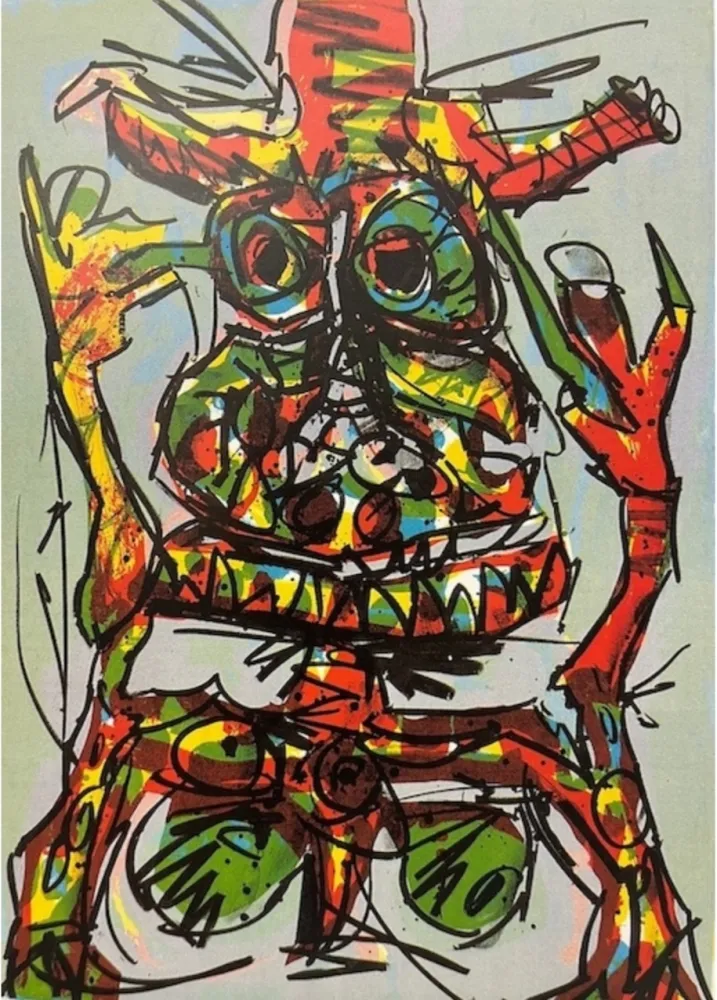 Lithografie Saura - Dama en Technicolor II