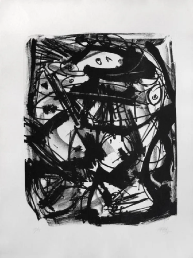 Lithografie Saura - Dama II (primer grabado)