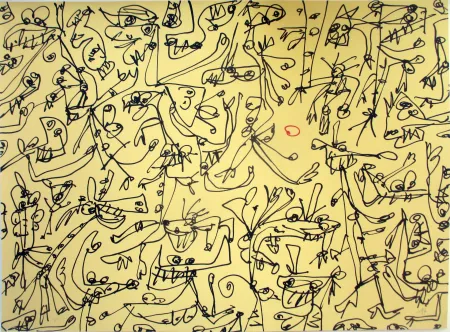 Lithografie Saura - Danse au Soleil