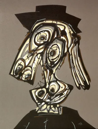 Lithografie Saura - Dora Maar visitada II