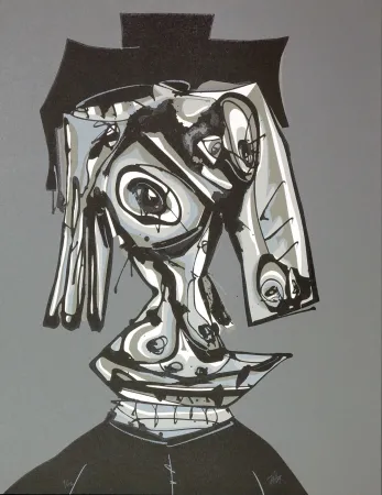 Lithografie Saura - Dora Maar visitada III