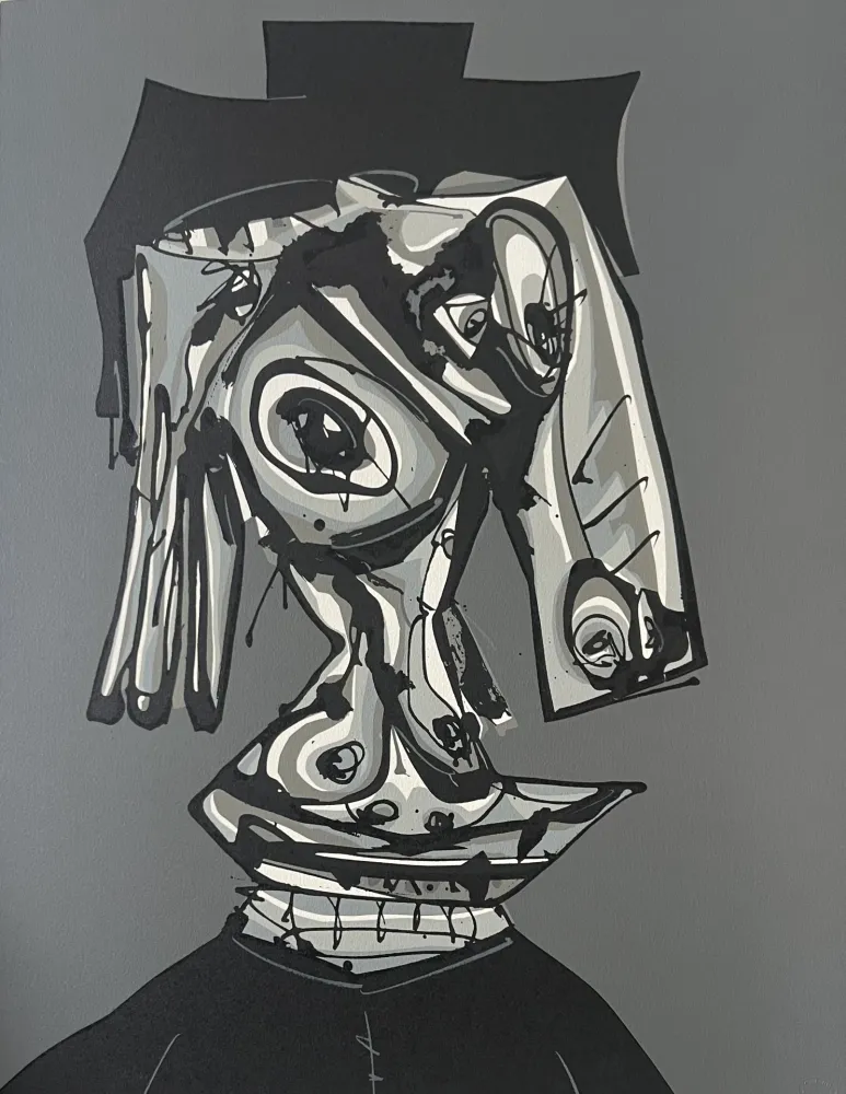 Lithografie Saura - Dora Maar Visitada III -  Atelier Clot, Bramsen & Co