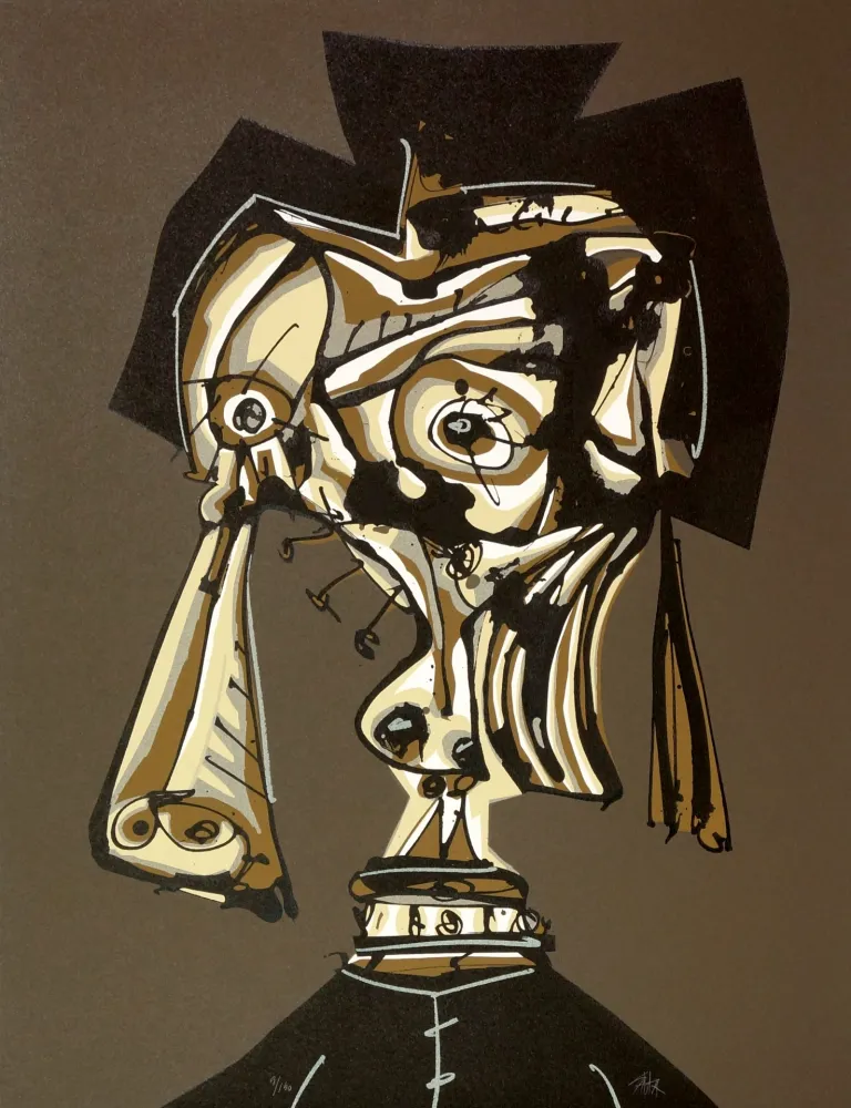 Lithografie Saura - Dora Maar visitada IV