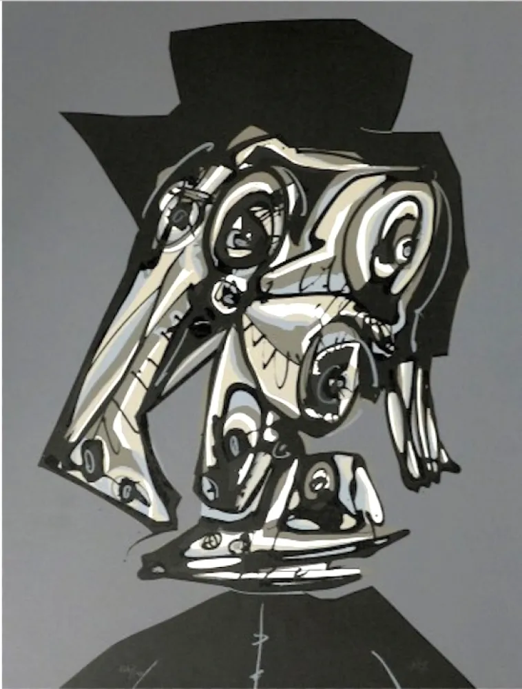 Lithografie Saura - Dora Maar Visitada V