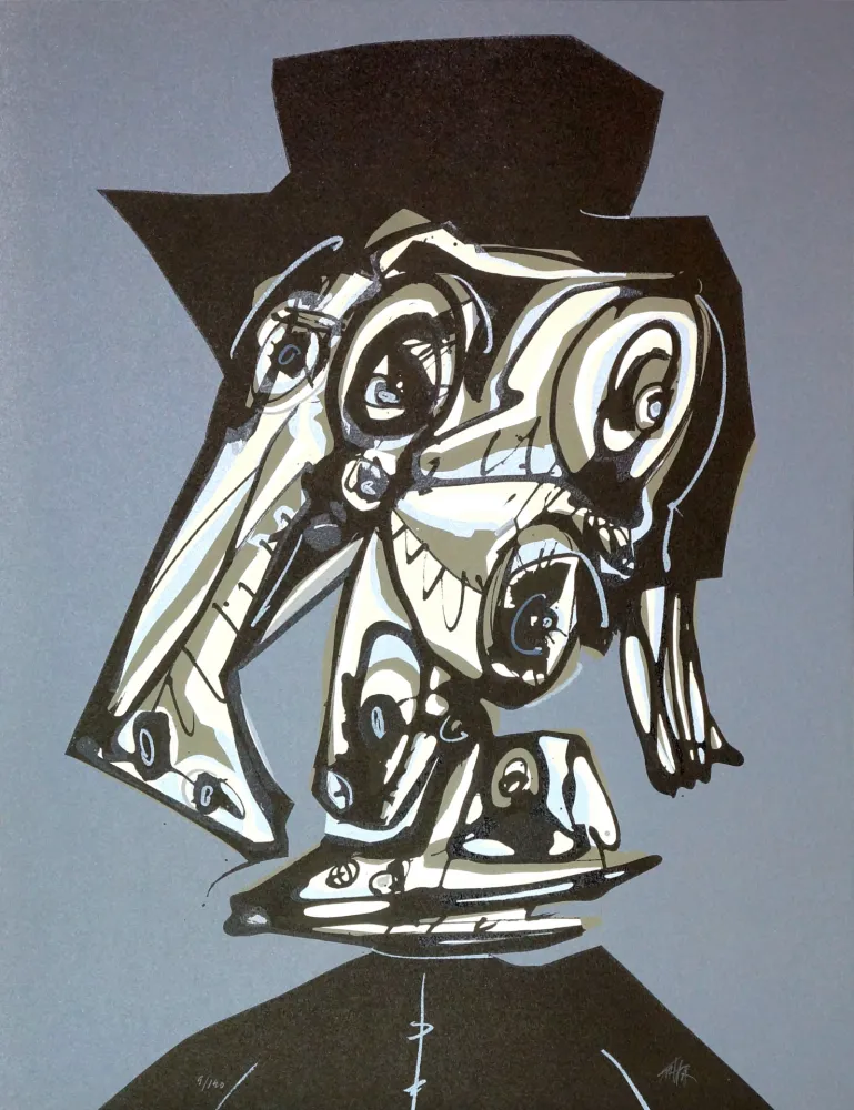 Lithografie Saura - Dora Maar visitada V