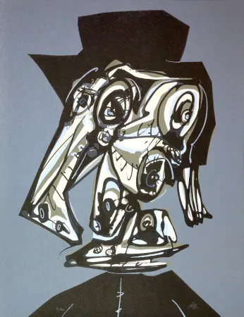 Lithografie Saura - Dora Maar visitada V