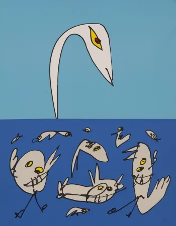 Lithografie Saura - El patito feo