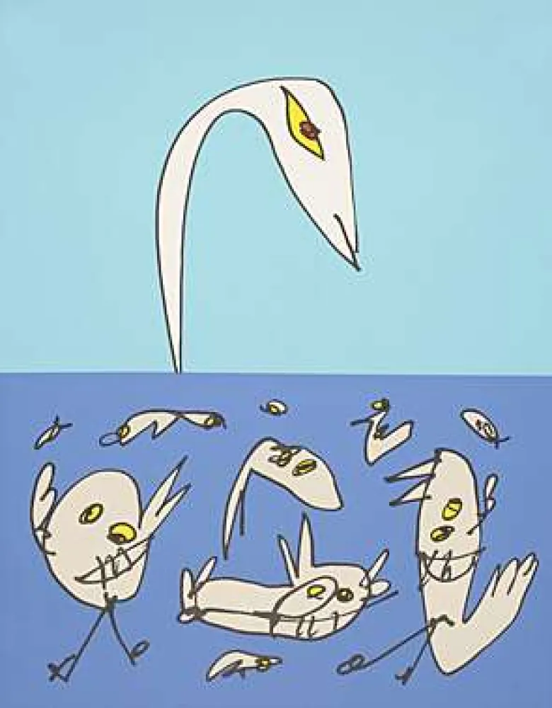 Lithografie Saura - El patito feo