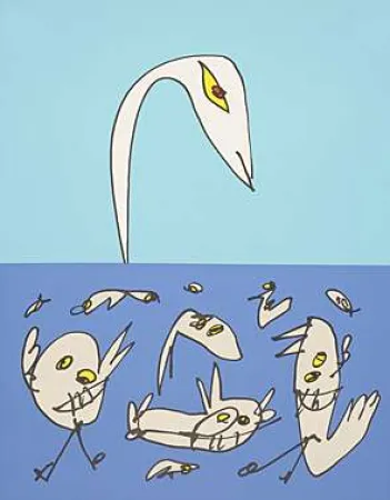 Lithografie Saura - El patito feo