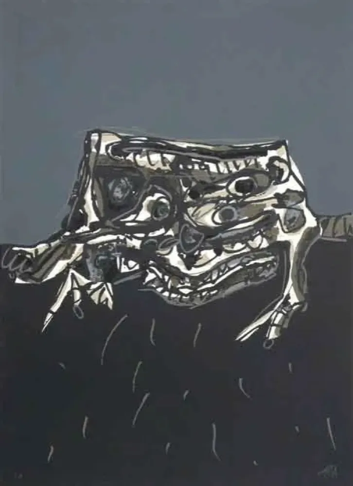 Lithografie Saura - El Perro De Goya