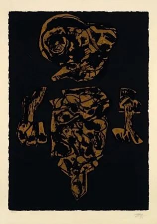 Lithografie Saura - EL VELON GOTEABA SOBRE SU TRAJEDE CEREMONIA