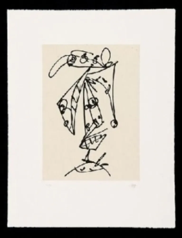 Ets En Aquatint Saura - Frauen Portrait mit Hut 1