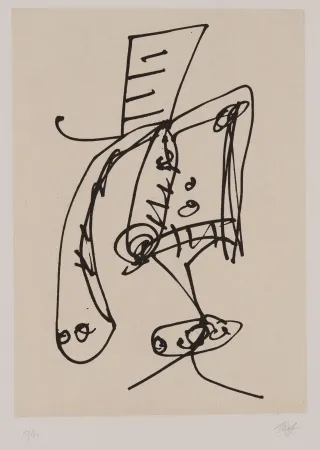 Ets En Aquatint Saura - Frauen portrait mit Hut 2