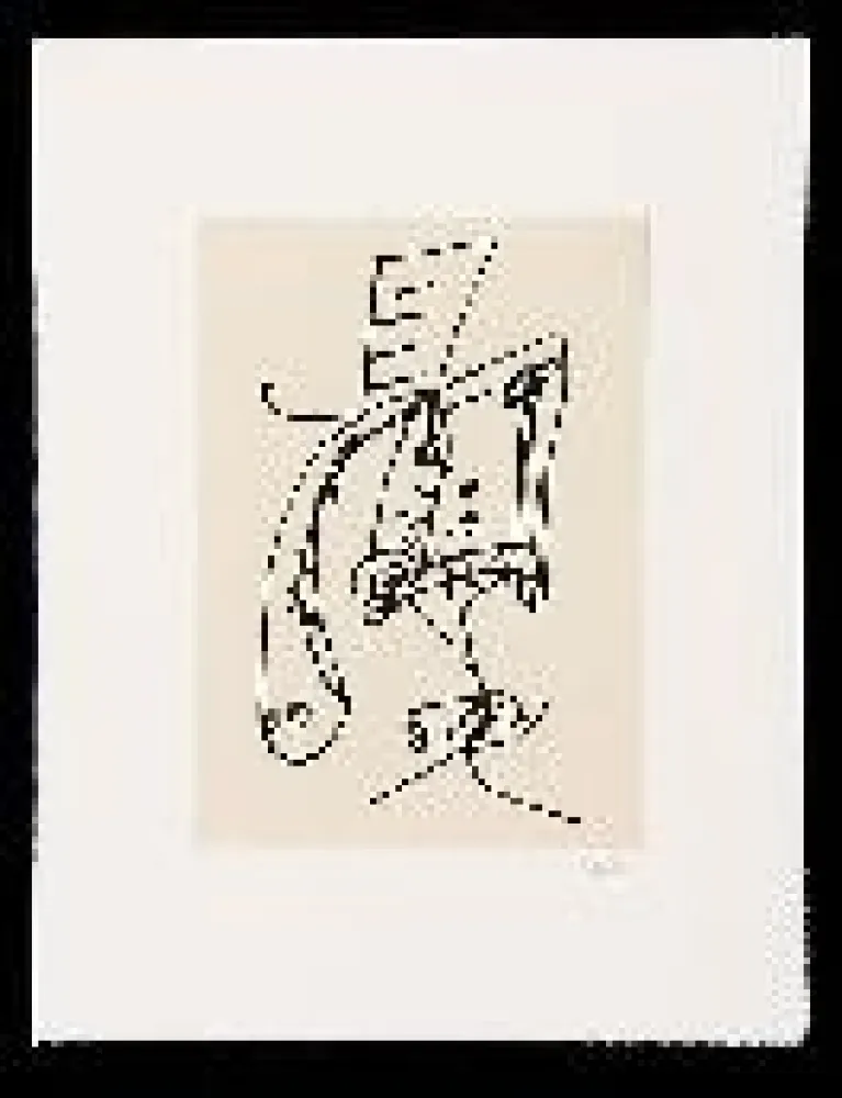 Ets En Aquatint Saura - Frauen portrait mit Hut 2