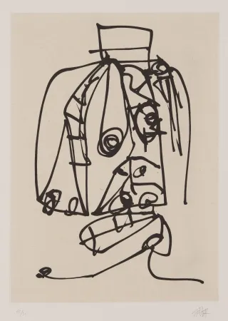 Ets En Aquatint Saura - Frauen portrait mit Hut 3