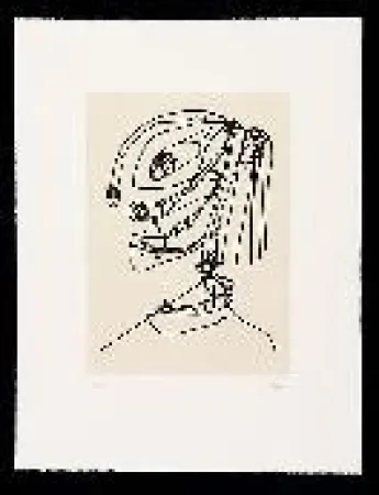 Ets En Aquatint Saura - Frauen portrait mit Hut 4