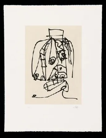 Ets En Aquatint Saura - Frauen Portrait Mit Hut - 8 etchings