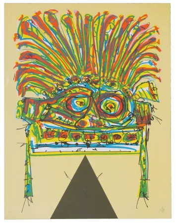 Lithografie Saura - India