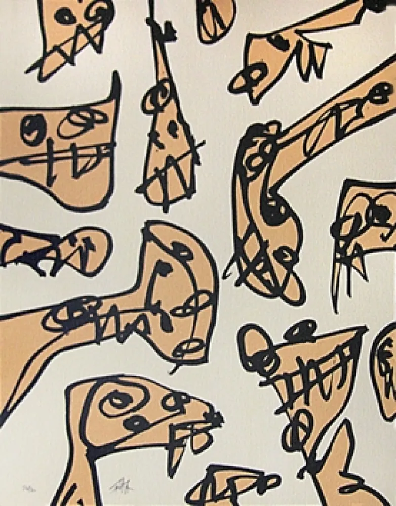 Lithografie Saura - Inharmoniques (1991)