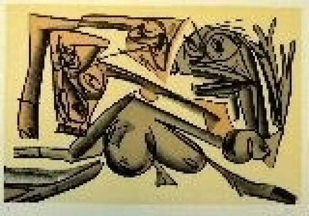 Lithografie Saura - Kafka 10