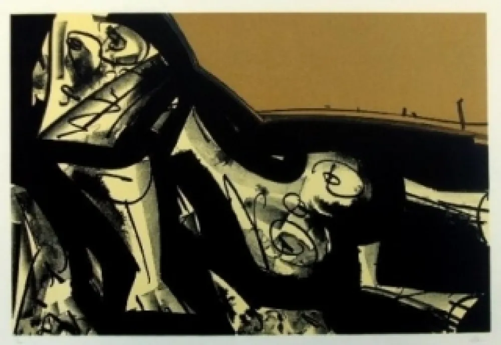 Lithografie Saura - Kafka 2