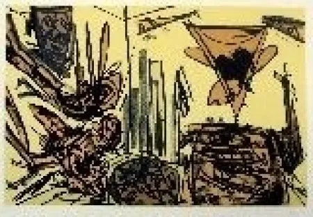 Lithografie Saura - Kafka 5