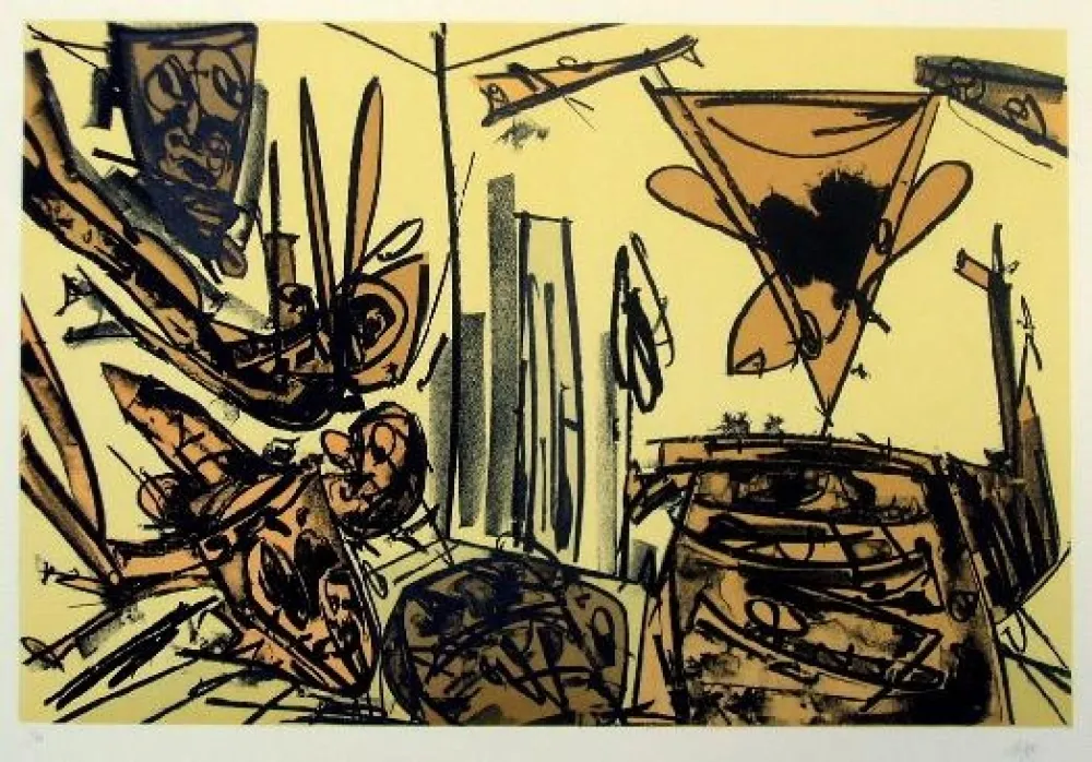 Lithografie Saura - Kafka IV