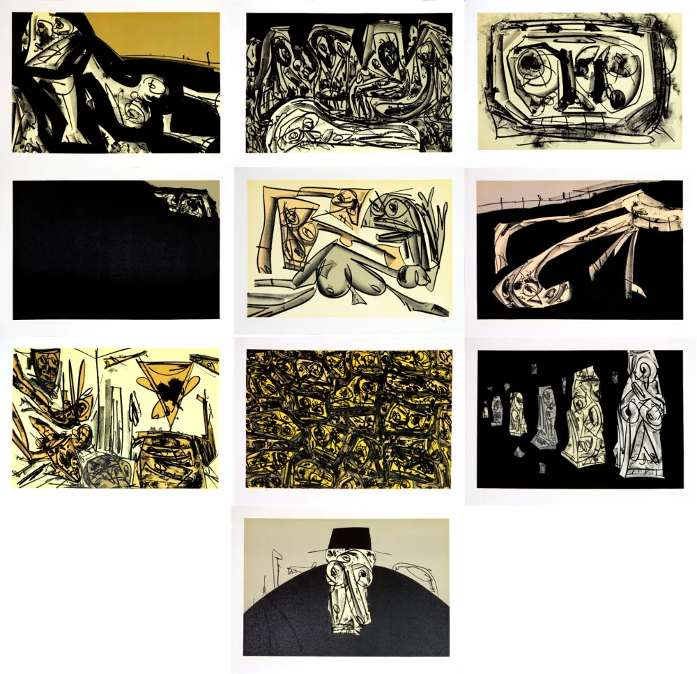 Geen Techniek Saura - Kafka - Tagebücher  (10 original lithograph)