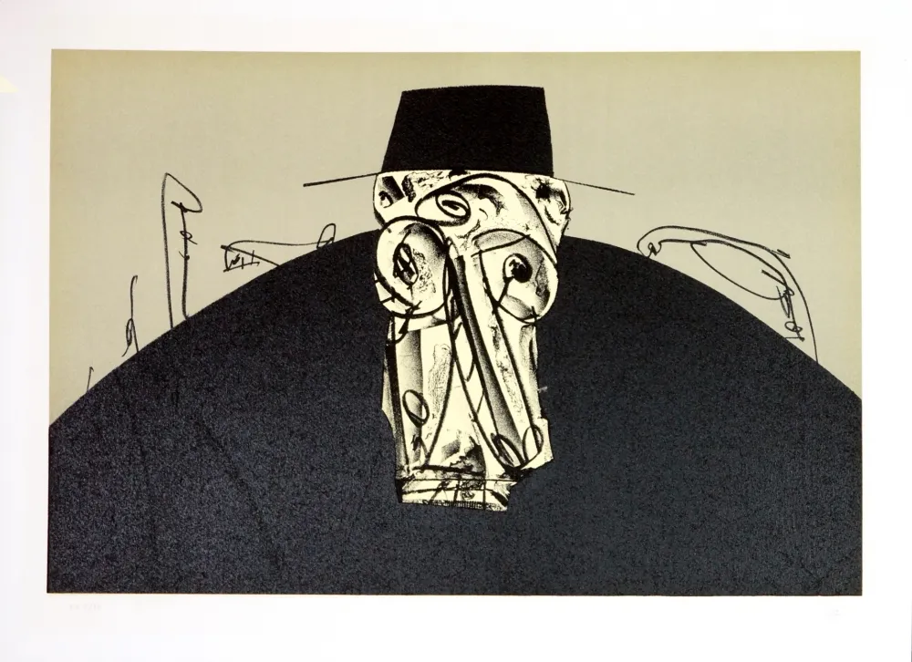 Lithografie Saura - Kafka - Tagebücher IX