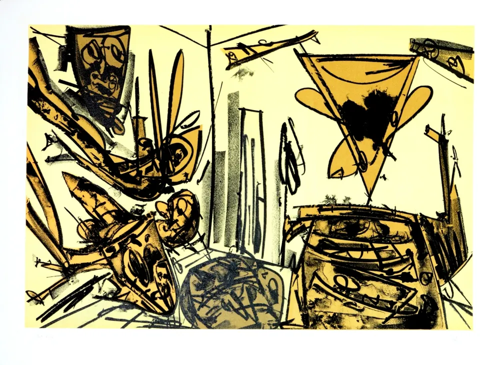 Lithografie Saura - Kafka - Tagebücher VI