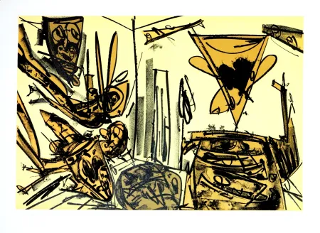 Lithografie Saura - Kafka - Tagebücher VI