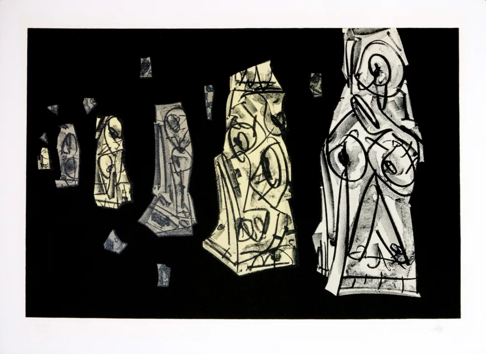 Lithografie Saura - Kafka - Tagebücher VIII