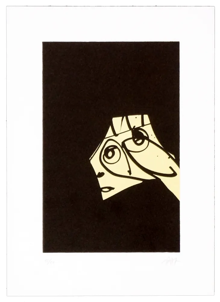 Lithografie Saura - Le chien de Goya