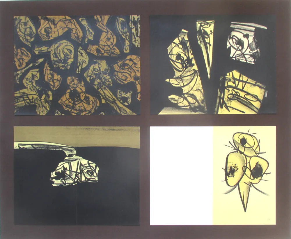 Lithografie Saura - L'enfer et les fleurs