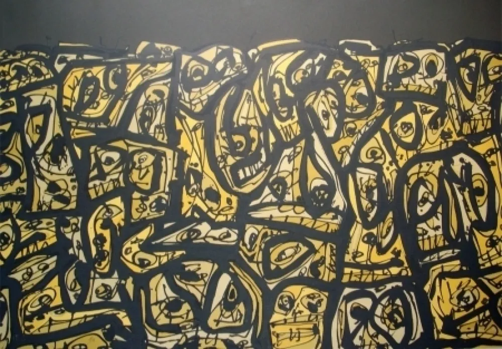 Lithografie Saura - Les gens