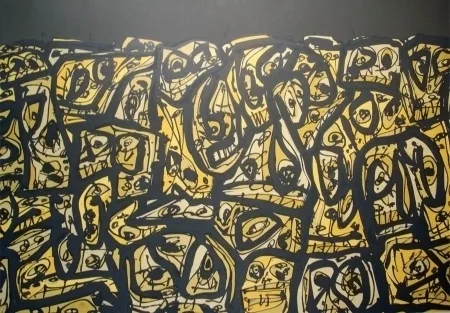 Lithografie Saura - Les Gens