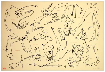 Lithografie Saura - Les quatre saisons, Été