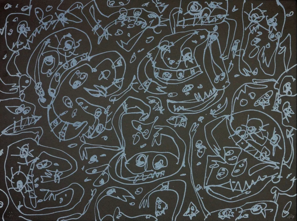 Lithografie Saura - Les Sept pêchés capitaux