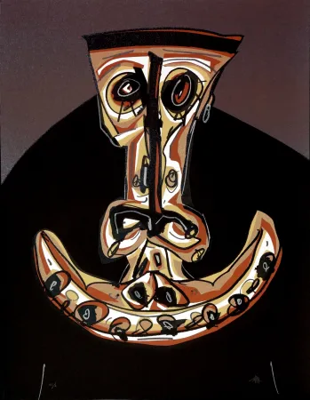 Lithografie Saura - Melanchton II, Une chaire d'ombre