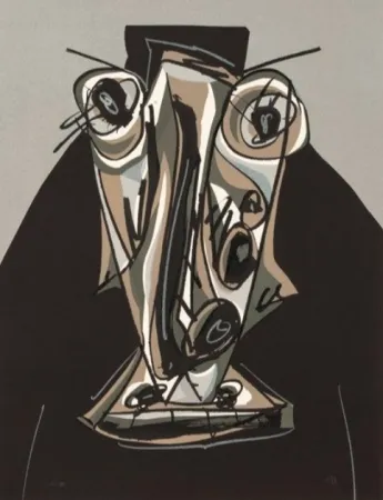 Lithografie Saura - Melanchton III