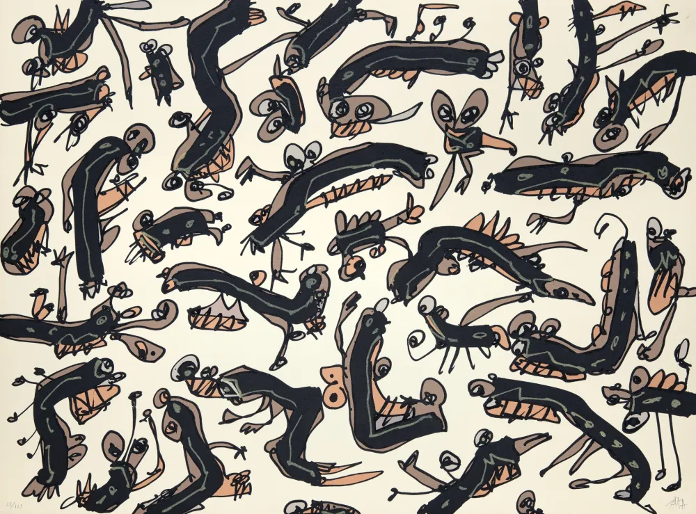 Lithografie Saura - Péchés capitaux 2 L'envie