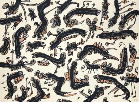 Lithografie Saura - Péchés capitaux 2 L'envie