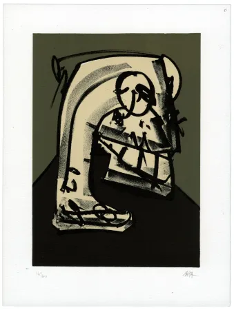 Lithografie Saura - Portrait III