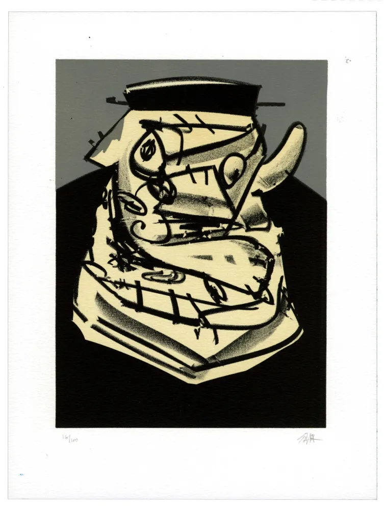 Lithografie Saura - Portrait IV