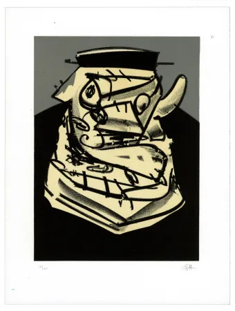 Lithografie Saura - Portrait IV