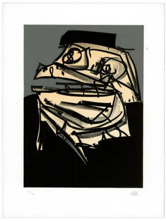 Lithografie Saura - Portrait IX