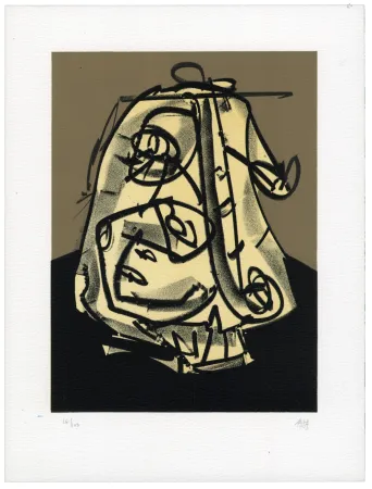 Lithografie Saura - Portrait V