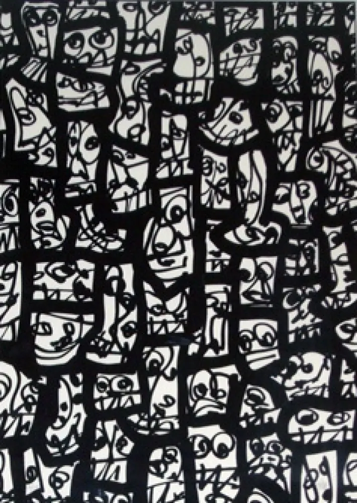 Zeefdruk Saura - Pour le peuple sud-africain