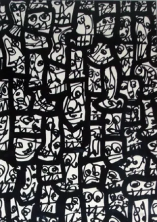 Zeefdruk Saura - Pour le peuple sud-africain