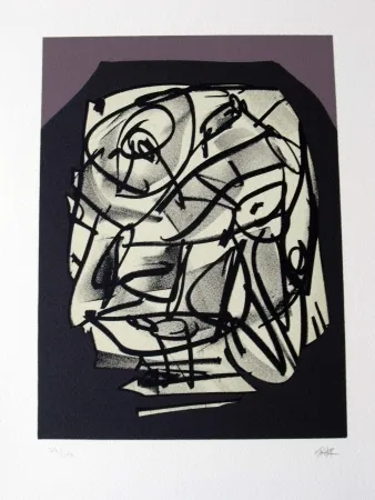 Lithografie Saura - Retrato